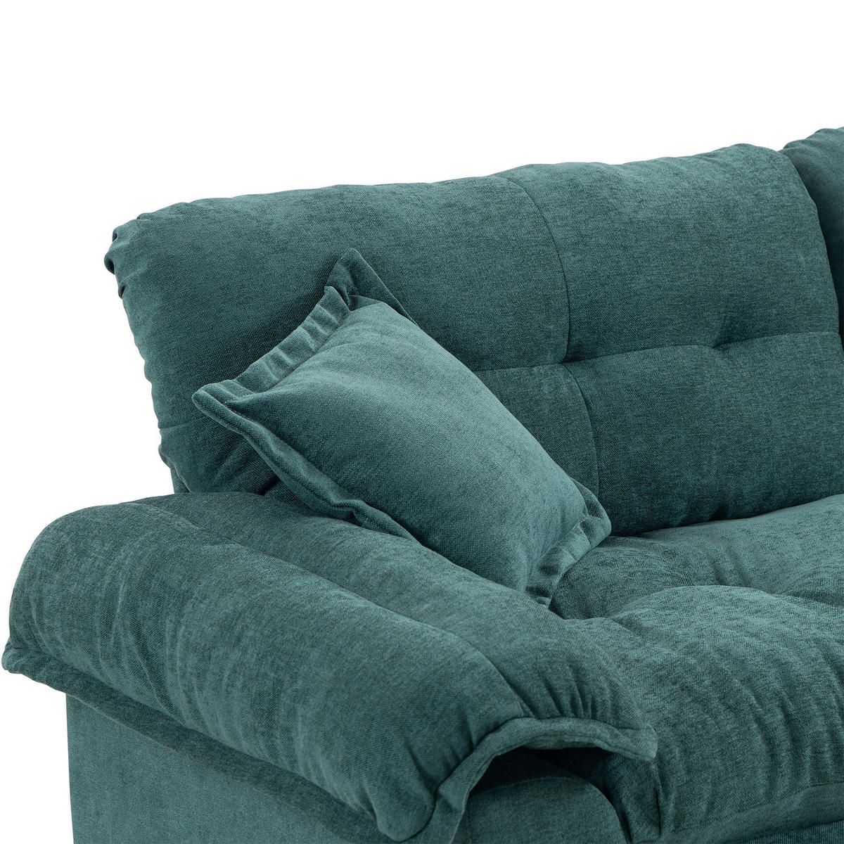 KAVČ 2-sedežni 214/89/93 cm Zelena - zelena, tekstil (89/93/214cm)