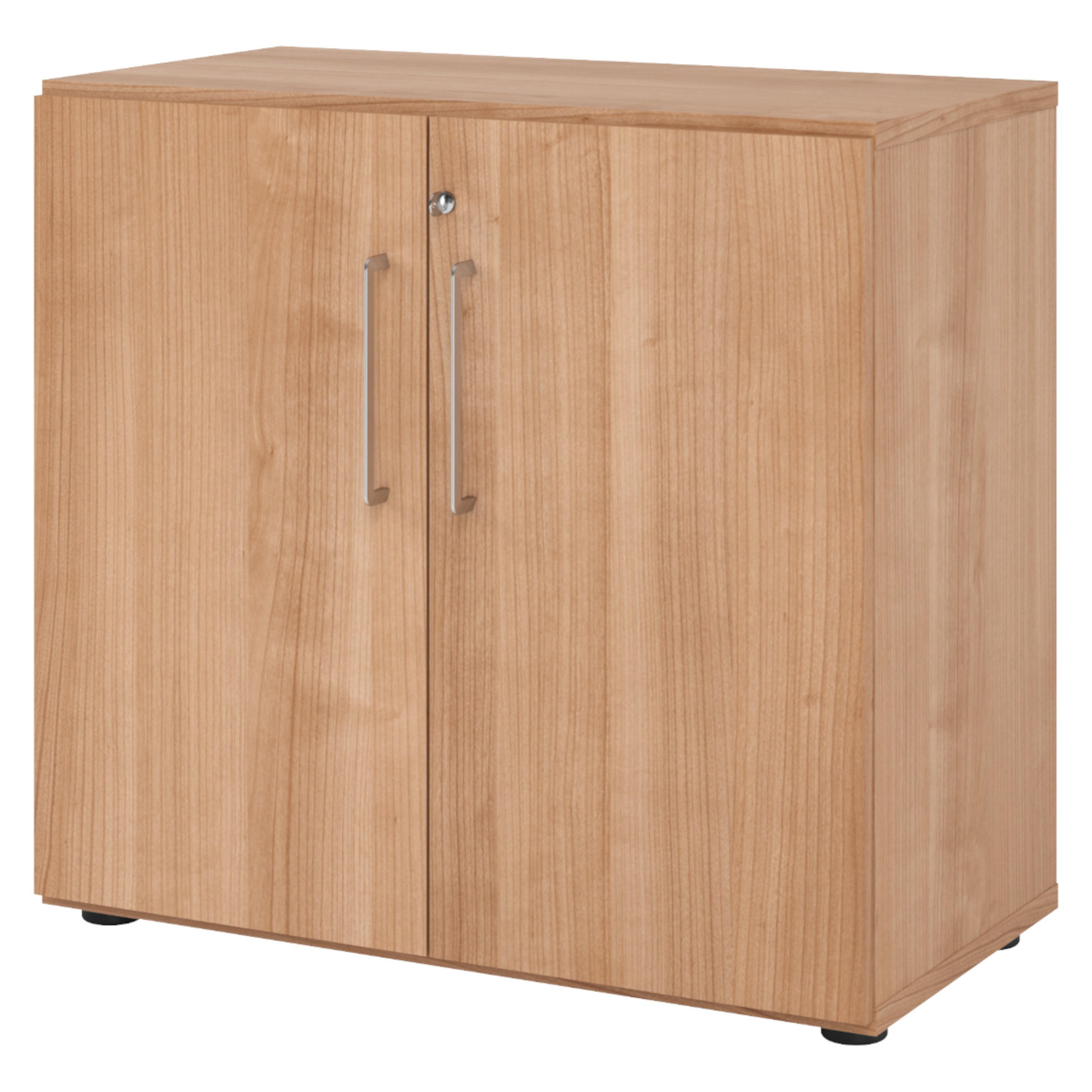 AKTENSCHRANK - 2 Ordnerhöhen 42/80/74,8 cm in Nussbaumfarben - Nussbaumfarben, Holzwerkstoff (80/74.8/42cm) - bümö