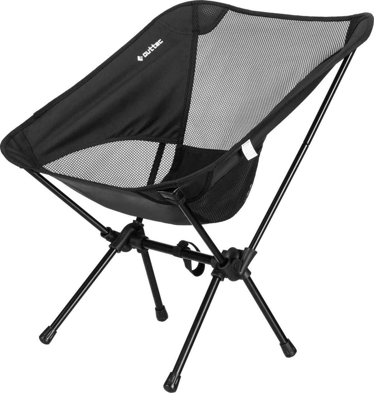 CAMPINGSTUHL bis 150 kg - Schwarz, Textil/Metall (55/60/28cm) - Outtec