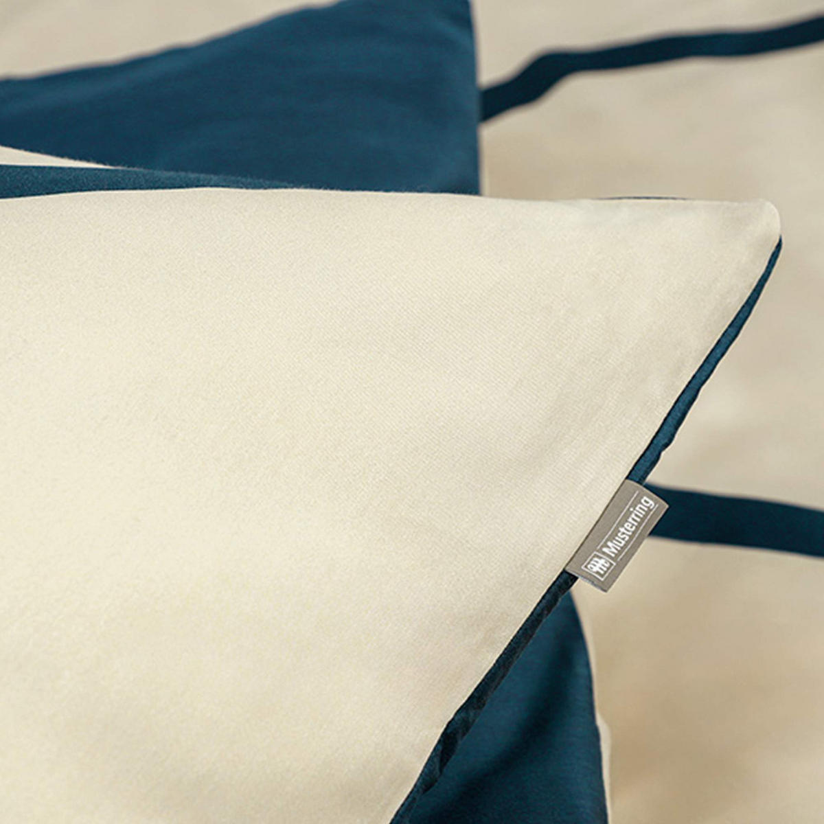 SATIN BETTWÄSCHE ARTSY - Petrol, Textil (155/220cm) - Musterring