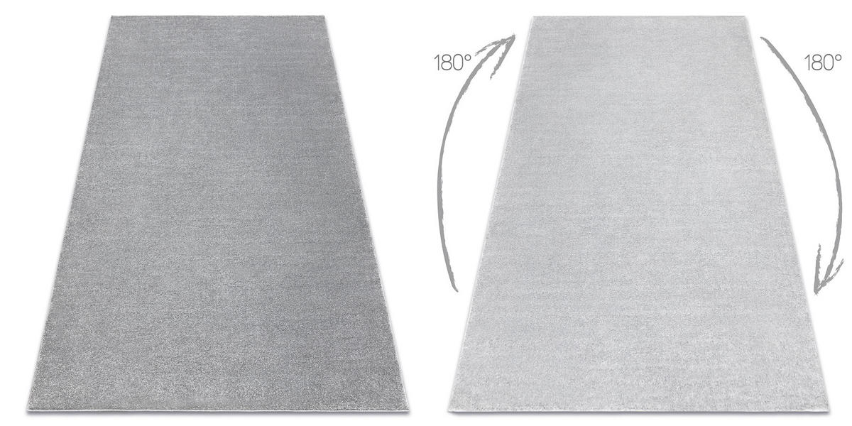 TEPPICH Softy 140/190 cm - Grau, Textil (140/190cm) - rugsX