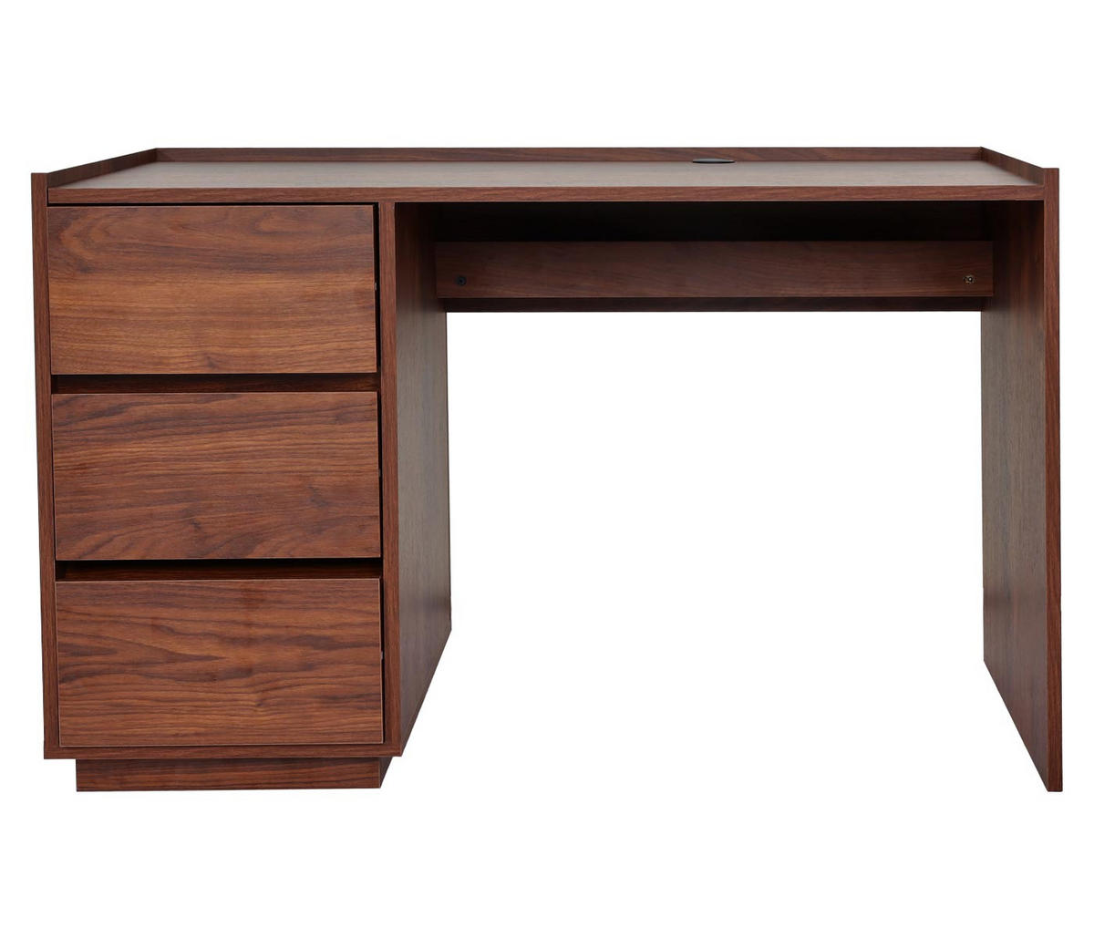SCHREIBTISCH eckig Walnuss Dekor - Walnussfarben, Holz (60/121/78cm) - MCW