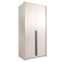 KLEIDERSCHRANK Genua 105 cm, Beige, 2-türig, Modern - Beige, Holzwerkstoff (105/217/65cm) - Bettso