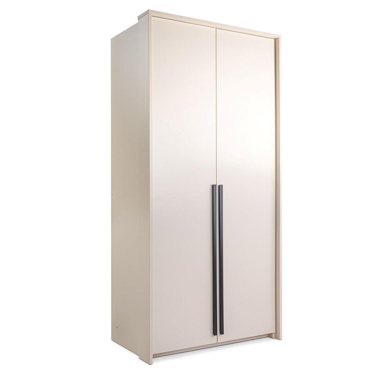 KLEIDERSCHRANK Genua 105 cm, Beige, 2-türig, Modern - Beige, Holzwerkstoff (105/217/65cm) - Bettso