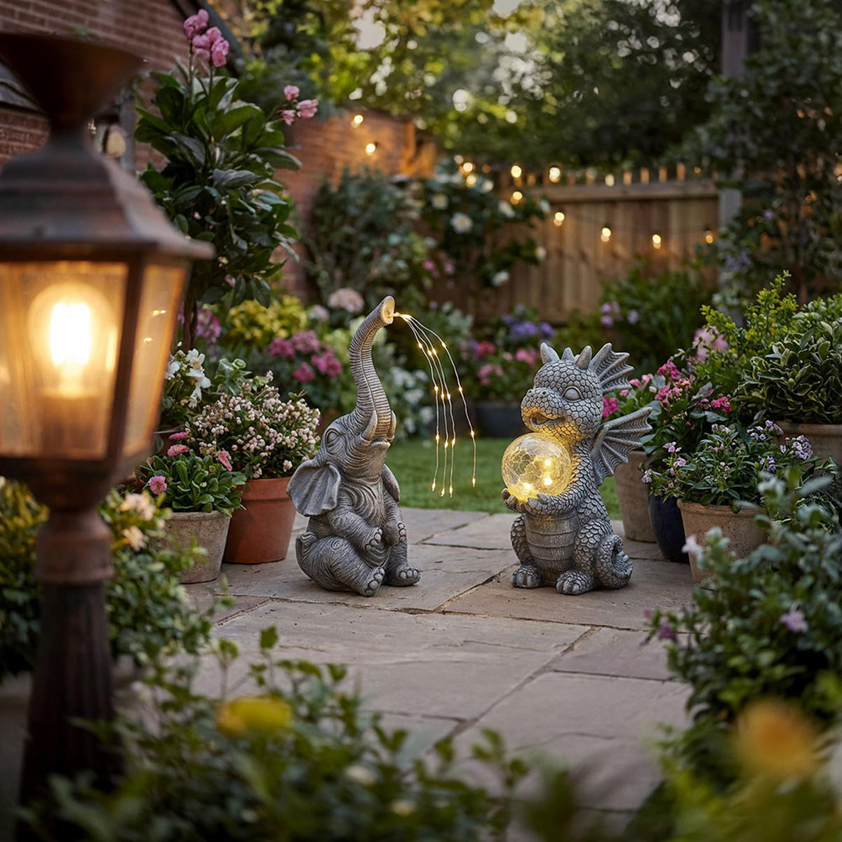 LED AUSSENLEUCHTE Grau Kunststoff 2er Set - Grau, Glas (19/13.5/27.5cm) - Globo Lighting