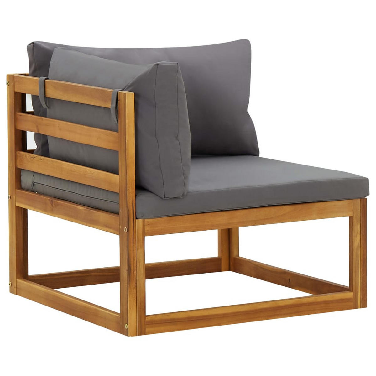 GARTENSOFA RYQV 70/60/70 cm （2er-set) - Grau, Holz (70/60/70cm) - ZMH