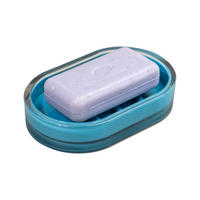 SEIFENSCHALE SAVONA, blau - Blau, Kunststoff (13/2.5/8.2cm) - bremermann