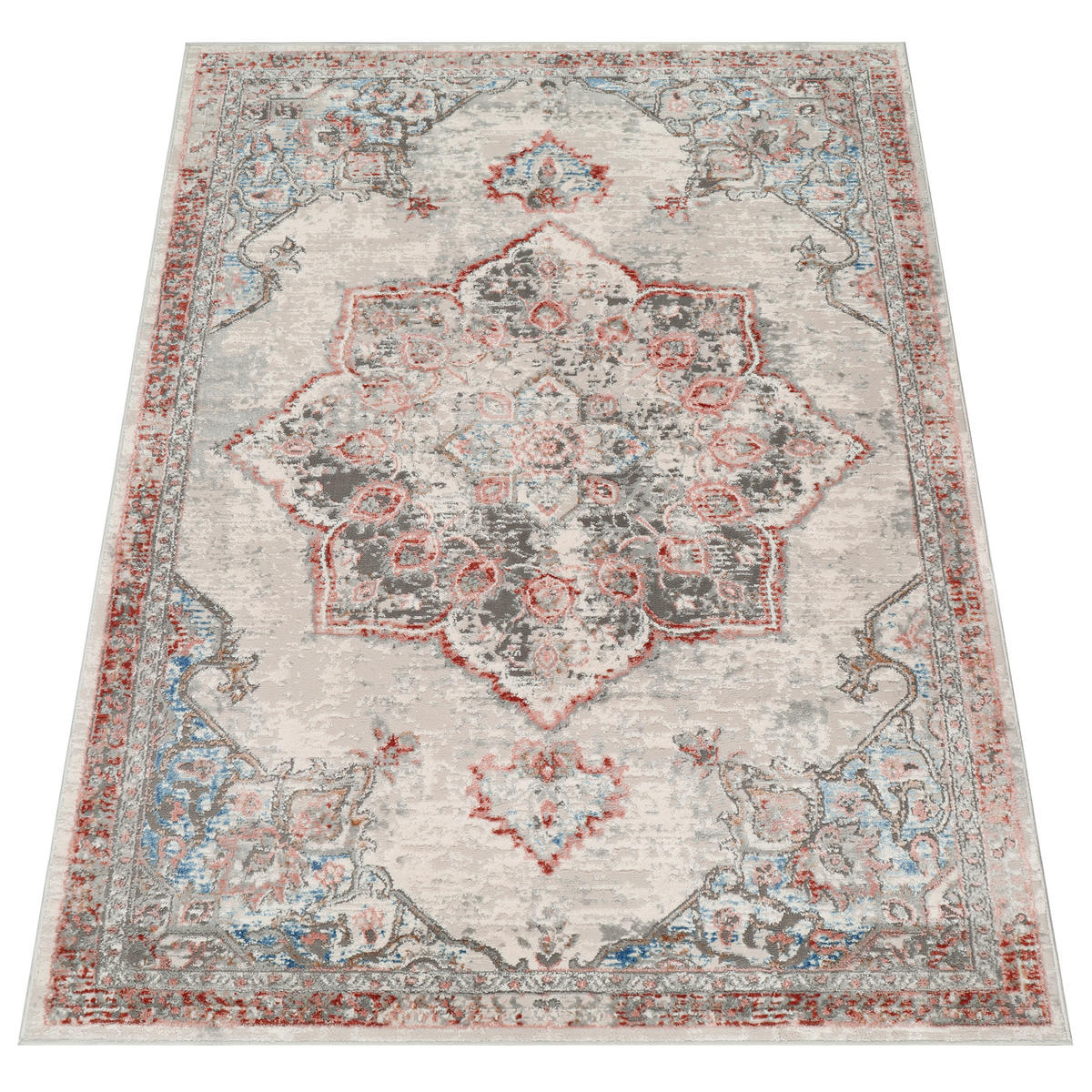 TEPPICH RETRO Weiß 160/220 cm - Weiß, Textil (160/220cm) - Tapiso