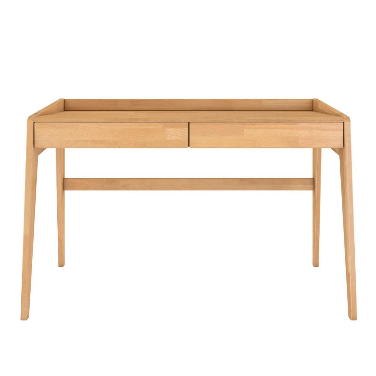 SCHREIBTISCH Lisa, 125/70/81 cm in Naturfarben, Buchenholz - Buchefarben, Holz/Buchenholz (70/125/81cm) - Visby