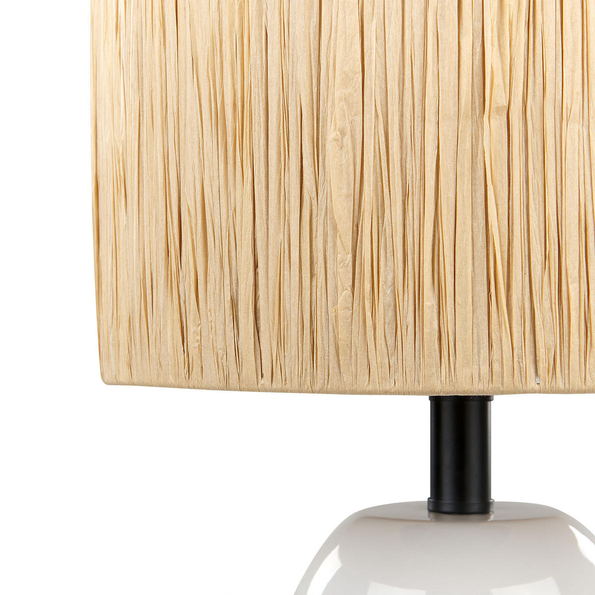 TISCHLAMPE Jubones 29/29/46 cm - Weiß, Keramik (29/29/46cm) - Beliani