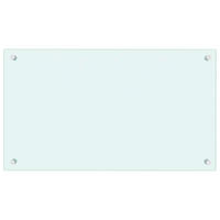 KÜCHENRÜCKWAND Glas 70x40 cm Weiß Wand-Spritzschutz - Weiß, Glas (70/40/0.6cm) - DELUKE