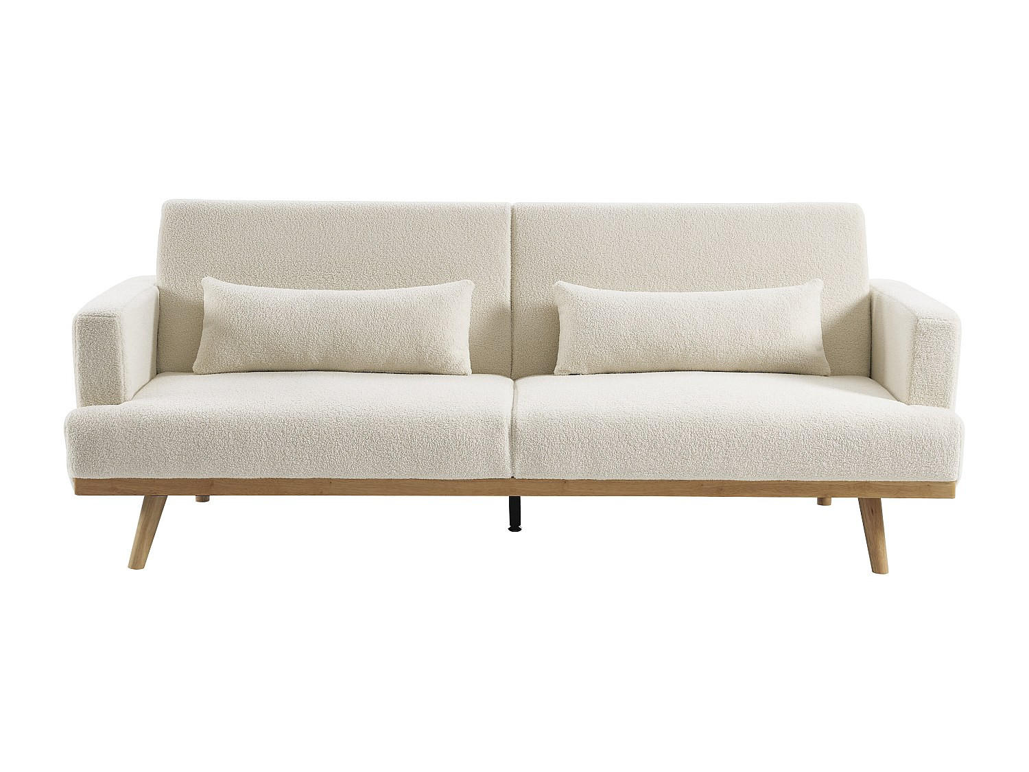 SCHLAFSOFA - 3 Personen - Stoff - Weiß - - Weiß, Textil (216/85/89cm) - Vente-Unique
