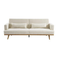 SCHLAFSOFA - 3 Personen - Stoff - Weiß - - Weiß, Textil (216/85/89cm) - Vente-Unique