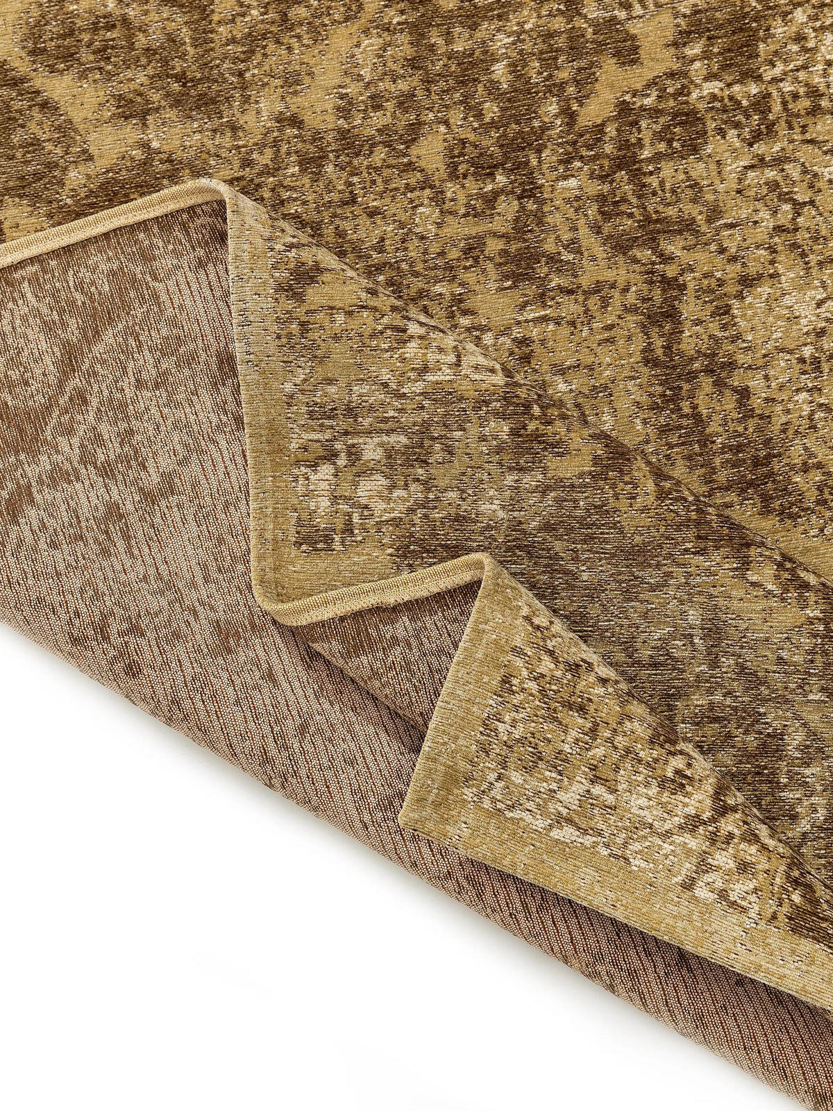 FLACHGEWEBETEPPICH Frencie Braun 80x165 cm - Braun, Textil (80/165cm) - benuta Nest