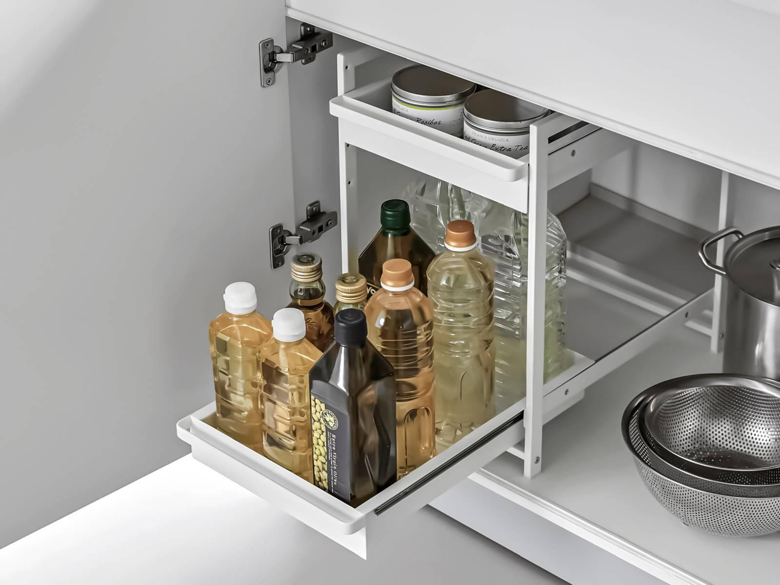 SPÜLSCHRANK-REGAL Tower weiß 42/30/45 cm - Weiß, Metall (30/45/42cm) - Yamazaki