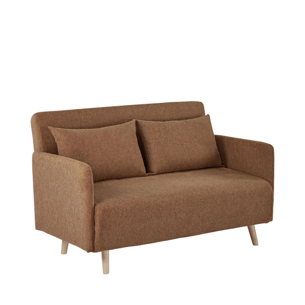 SCHLAFSOFA Rost - Rostfarben, Textil (132/80/88cm) - Drawer