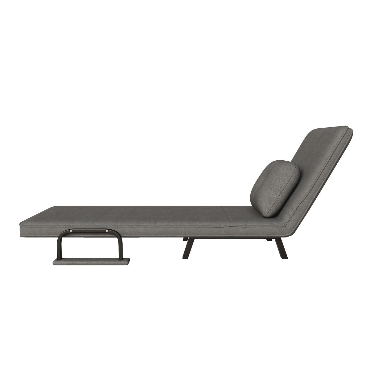 SCHLAFSESSEL 5-fach verstellbar und Liegefunktion, DE-42425, Grau - Grau, Metall (60/79/60cm) - ComfortXL