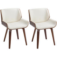 STÜHLE Weiß 2 Stück - Weiß, Naturmaterialien (53/81/54cm) - GiPP