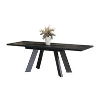 ESSTISCH Como ausziehbar bis 210 cm - Graphitfarben, Holzwerkstoff (130/80/76cm) - Endo-Moebel