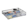 SCHREIBTISCHORGANIZER - Silberfarben, Metall (30/38/6cm) - Relaxdays