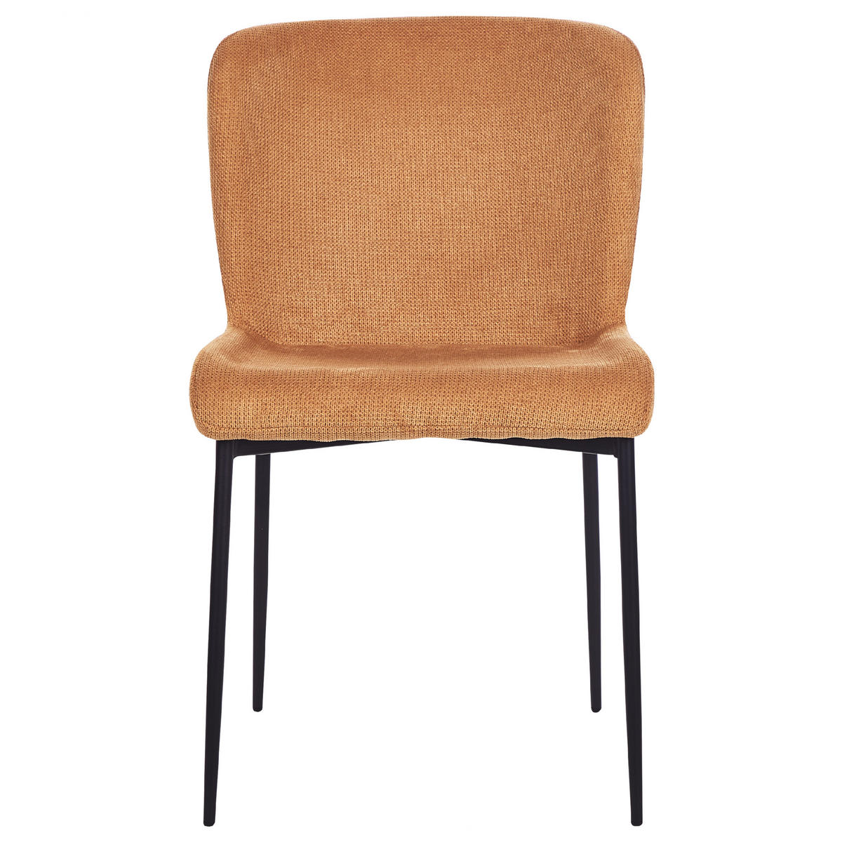 ÉTKEZŐSZÉK 2 darabos Szett Kárpit Narancssárga Ada - narancssárga, textil/fém (49/82/48cm) - Beliani