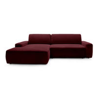 ECKSOFA Bamby Rot 264 cm - Rot, Textil (264/82/162cm) - Pillovely