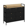 KOMMODE Belaro Schwarz 98 x 85 cm mit 7 Schubladen - Schwarz, Holzwerkstoff (98/85/30cm) - Vicco