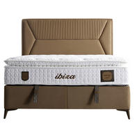 POLSTERBETT Ibiza Braun 160x200 Braun - Braun, Textil/Metall (160/200cm) - Villa Möbel