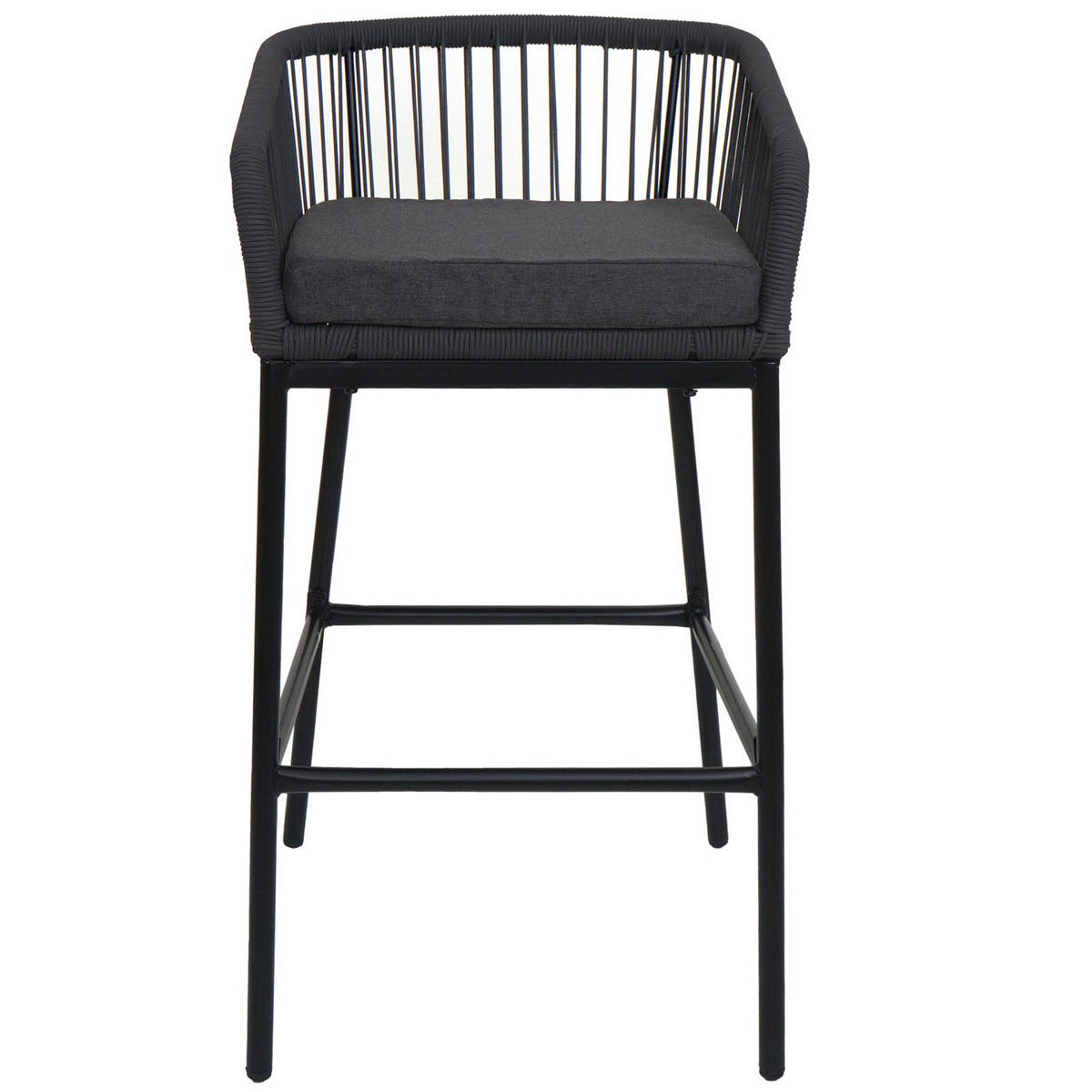 BARSKI STOL Anthracit, siva - siva/antracit, kovina (51/92/53cm) - MCW