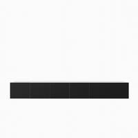 LOWBOARD VAREN 300/41/40 cm, Hängender TV-Schrank Weiß / Schwarz - Schwarz/Weiß, Holzwerkstoff (300/41/40cm) - MASSENO