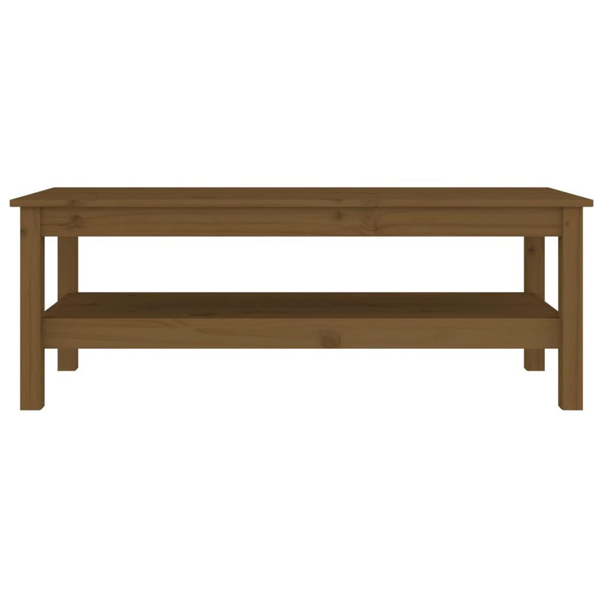 COUCHTISCH Honigbraun 110x50x40 cm Massivholz Kiefer - Braun, Holz (50/110/40cm) - furnicato