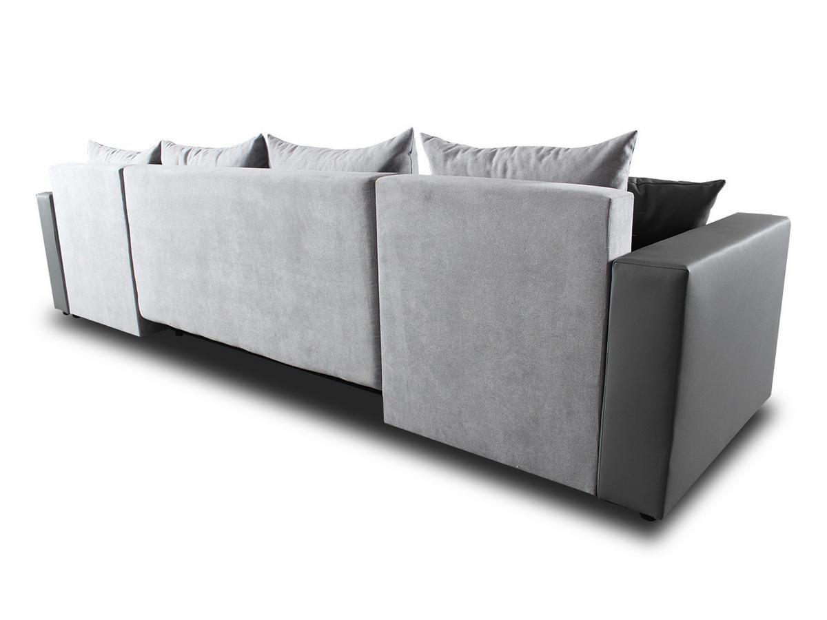 WOHNLANDSCHAFT Beno - Schwarz, Holz/Textil (298/80/142cm) - Sofnet