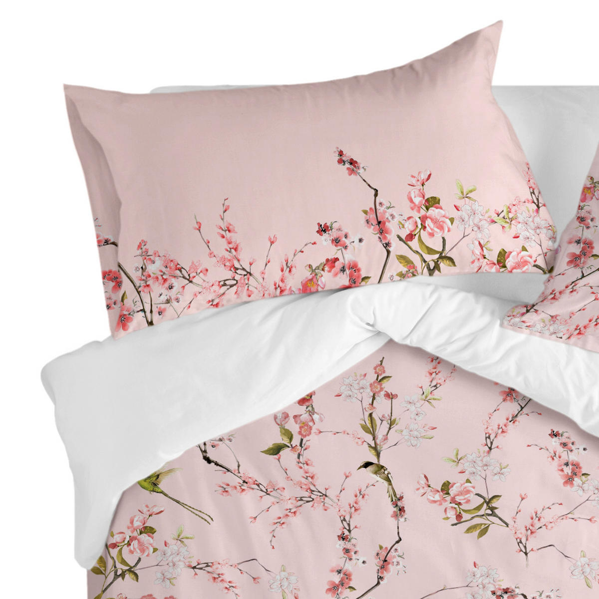 KISSENBEZUG chinoiserie rose 50x75 cm (x2) mehrfarbig - Multicolor, Textil (50/75cm) - Happy Friday