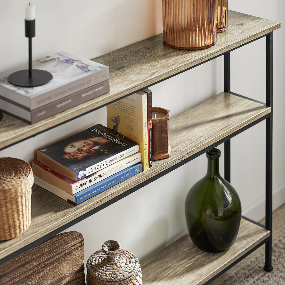 KONSOLENTISCH Vintage - Naturfarben, Holzwerkstoff (20/120/77cm) - SoBuy