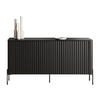 SIDEBOARD Vera 150 - Schwarz, Holzwerkstoff/Metall (150/80/40cm) - MIRJAN24