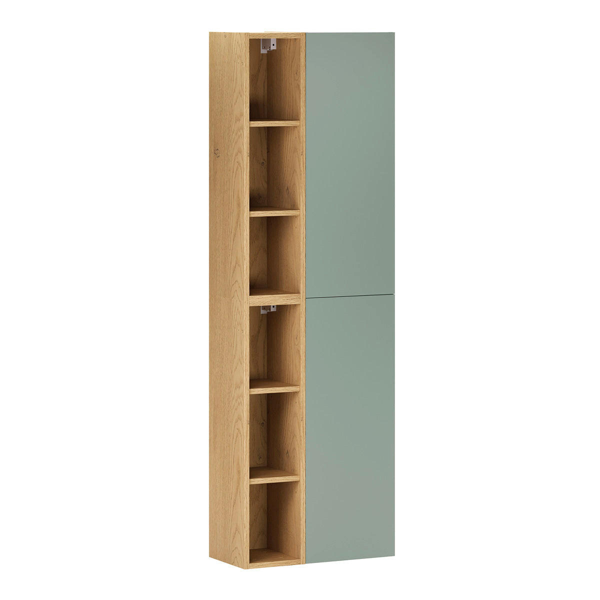 BADMÖBEL 121cm Oria 2er-Set Grün - Grün, Holzwerkstoff (121/50/46.5cm) - Petits-meubles