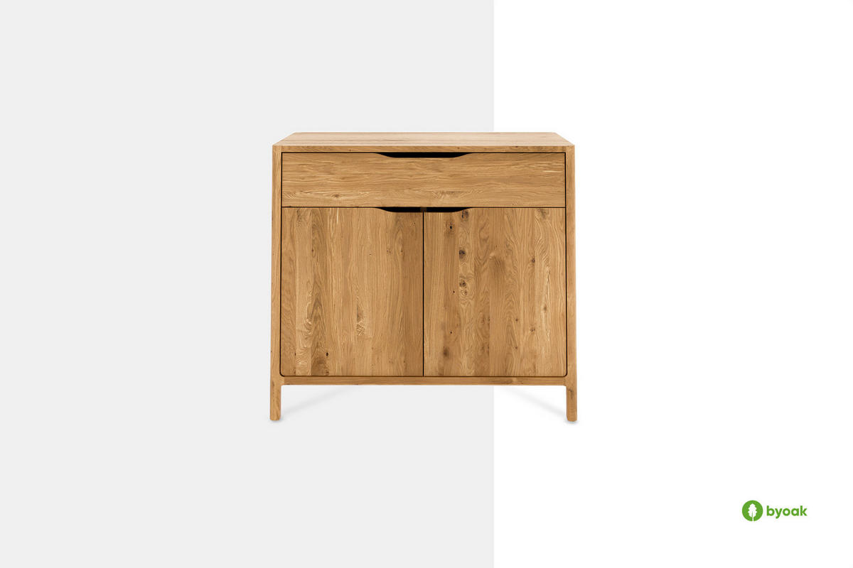 KOMMODE PAUL Kernbuche - Kernbuche, Holz (80/80/50cm) - byoak