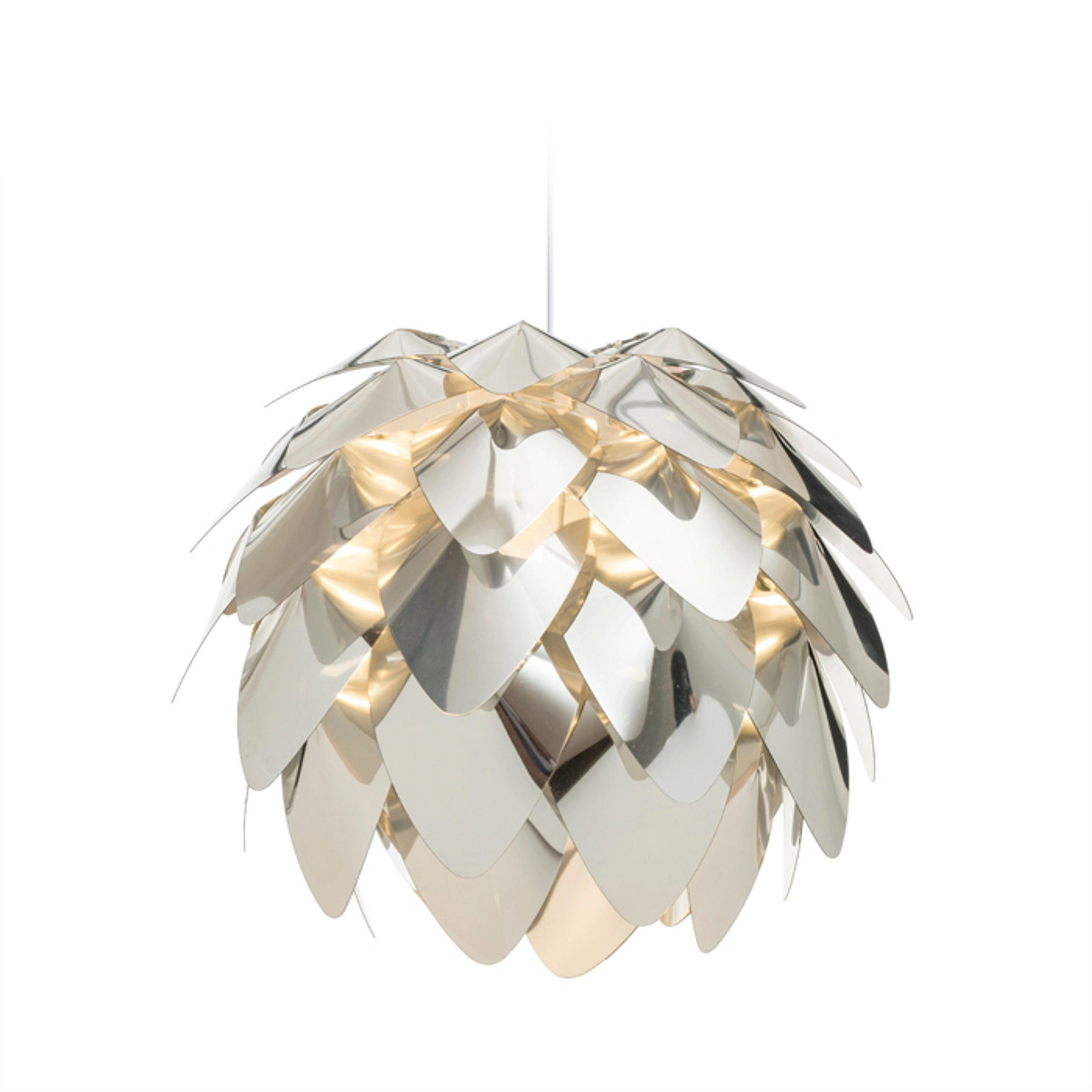 PENDELLEUCHTE ENCOMBRE Chromfolie 15 W - Chromfarben, Metall (43/43/38cm) - Rendl