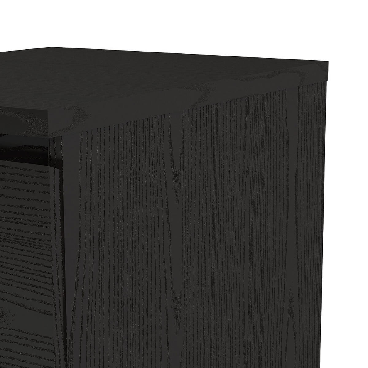 KOMMODE Schwarz - Schwarz, Holzwerkstoff (40/70/50cm) - ebuy24