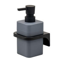SEIFENSPENDER SAVONA Softtouch, grau, eckig - Grau, Kunststoff (9/15.5/10cm) - bremermann