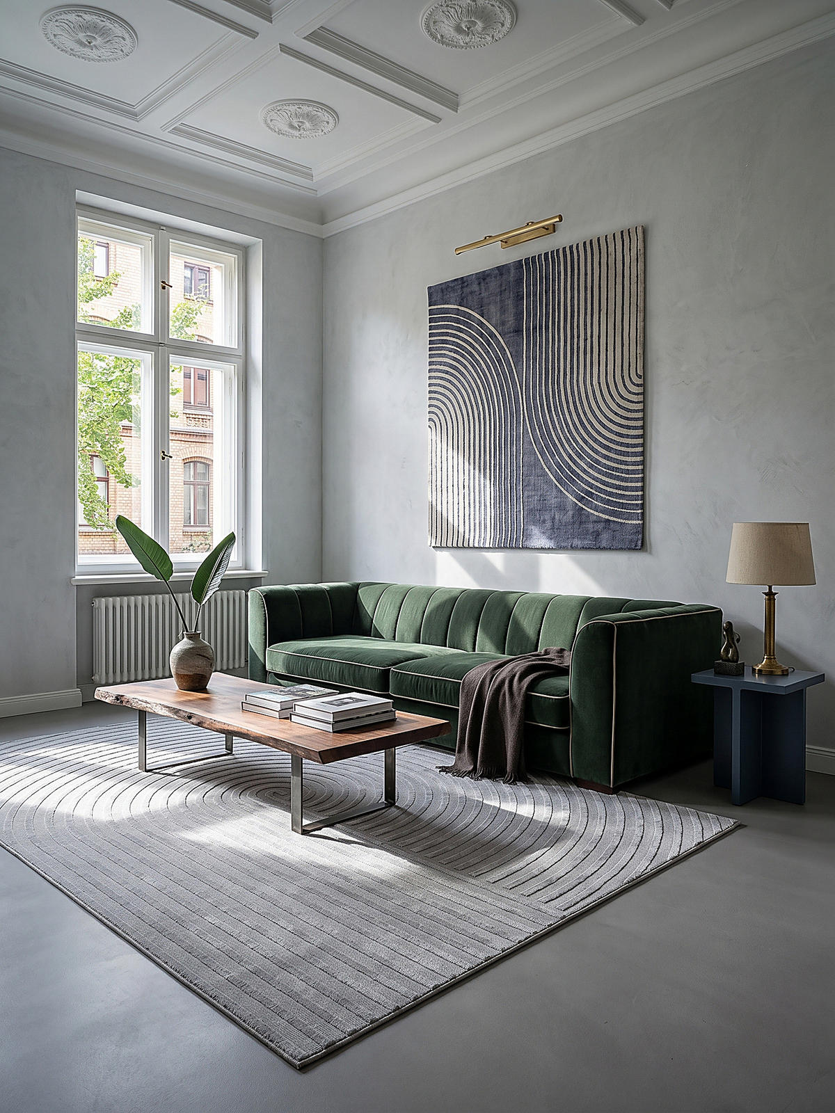 TEPPICHLÄUFER Geometrisch ERESMA Polyester Grau 80 x 150 cm - Grau, Textil (80/150cm) - KADIMA DESIGN