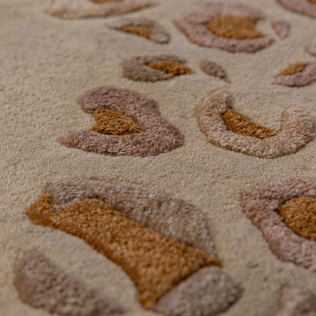 VISKOSETEPPICH SABLE, mit Tier-Motiv, Natur, 140 x 200 cm - Beige, Textil (140/200cm) - KADIMA DESIGN