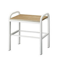 SCHUHREGAL Tower weiß 48/46/19 cm mit Ablage - Weiß, Holz/Metall (19/46/48cm) - Yamazaki