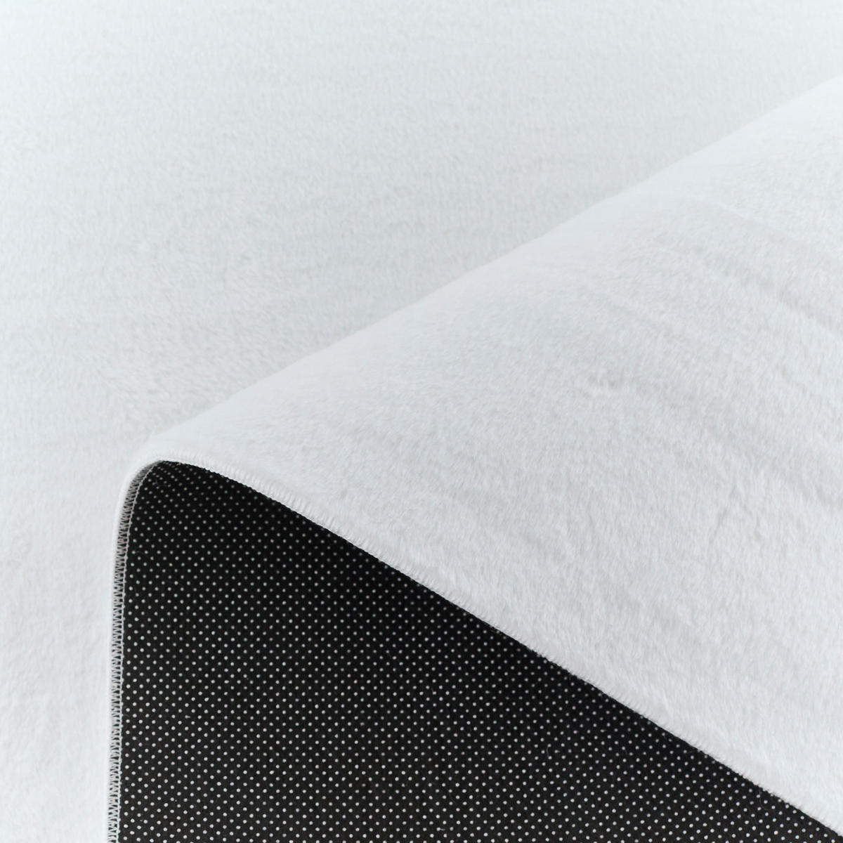 TEPPICH uni ultra weich weiß Nube 120x160cm - Weiß, Textil (120/160cm) - Nazar Rugs