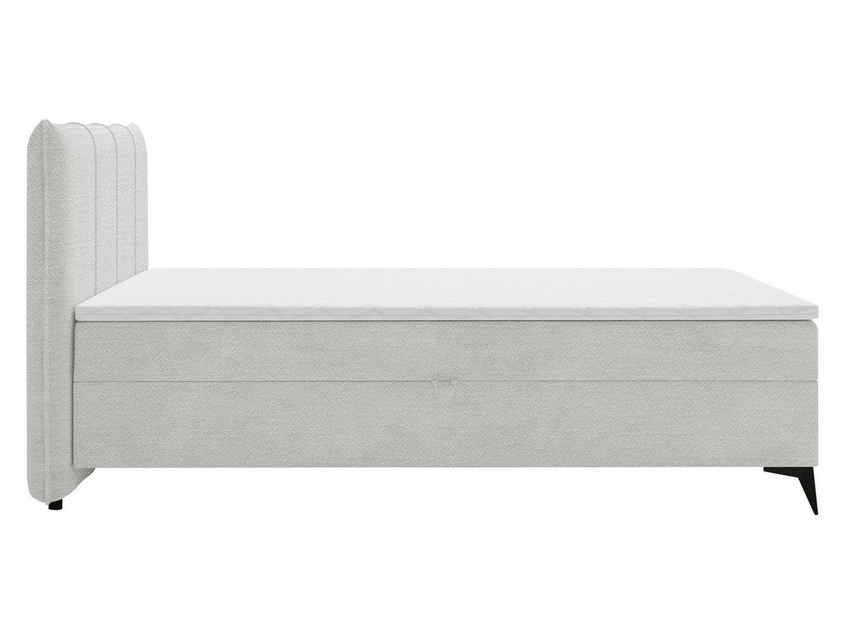 BOXBETT Eco Bis - H3 - Hellgrau/Schwarz, Holz/Holzwerkstoff (180/200cm) - MIRJAN24