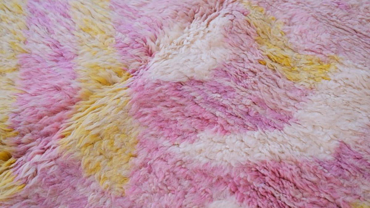 BERBERTEPPICH aus Marokko aus Wolle 200x 300 cm - Pink, Naturmaterialien (200/300cm) - AFK Living