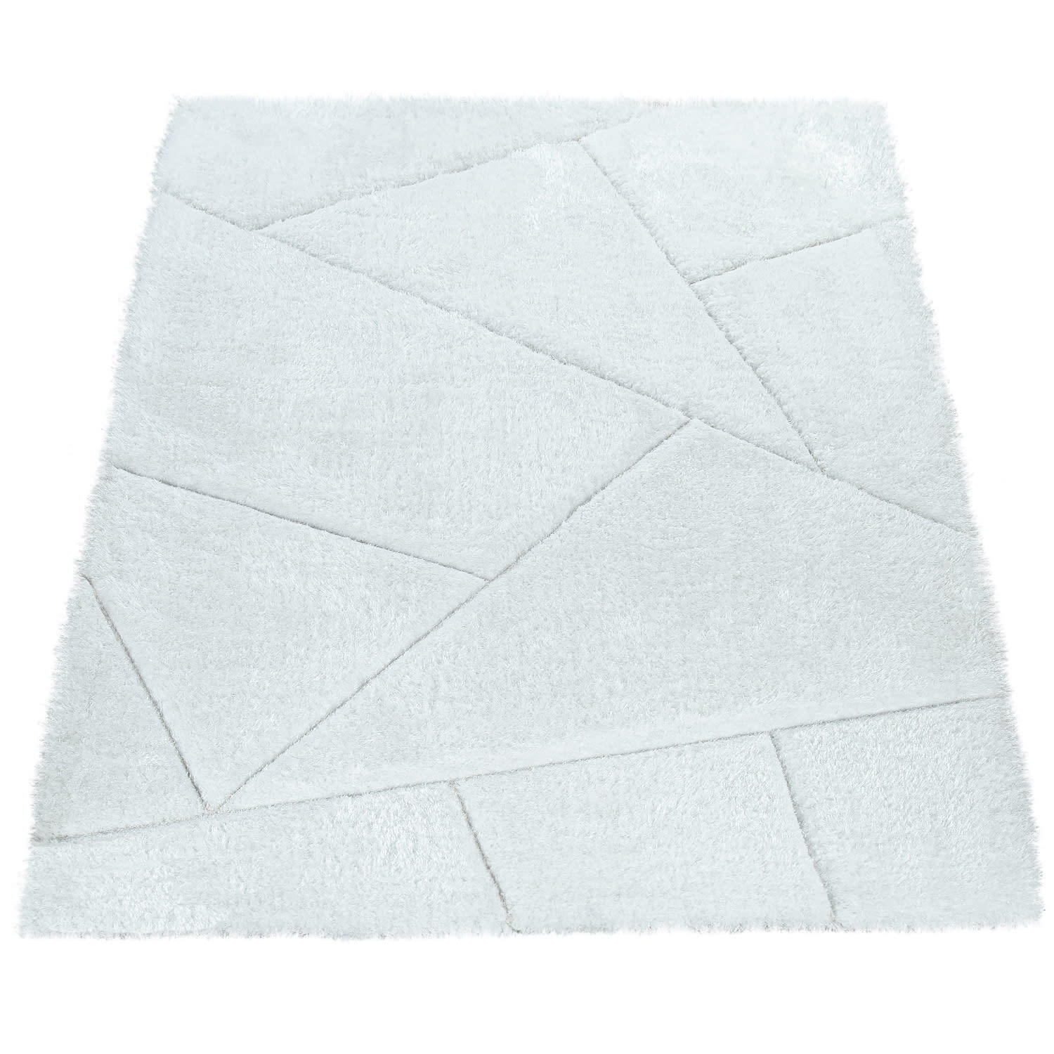 HOCHFLORTEPPICH 80/150 cm Palma 334 - Weiß, Kunststoff (80/150cm) - Paco Home