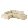 ECKSOFA Ottomane Links IREA-L1-v4 - 232x165x77 cm Beige - Taupe, Holzwerkstoff/Textil (232/165cm) - ALTDECOR