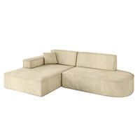 ECKSOFA Ottomane Links IREA-L1-v4 - 232x165x77 cm Beige - Taupe, Holzwerkstoff/Textil (232/165cm) - ALTDECOR