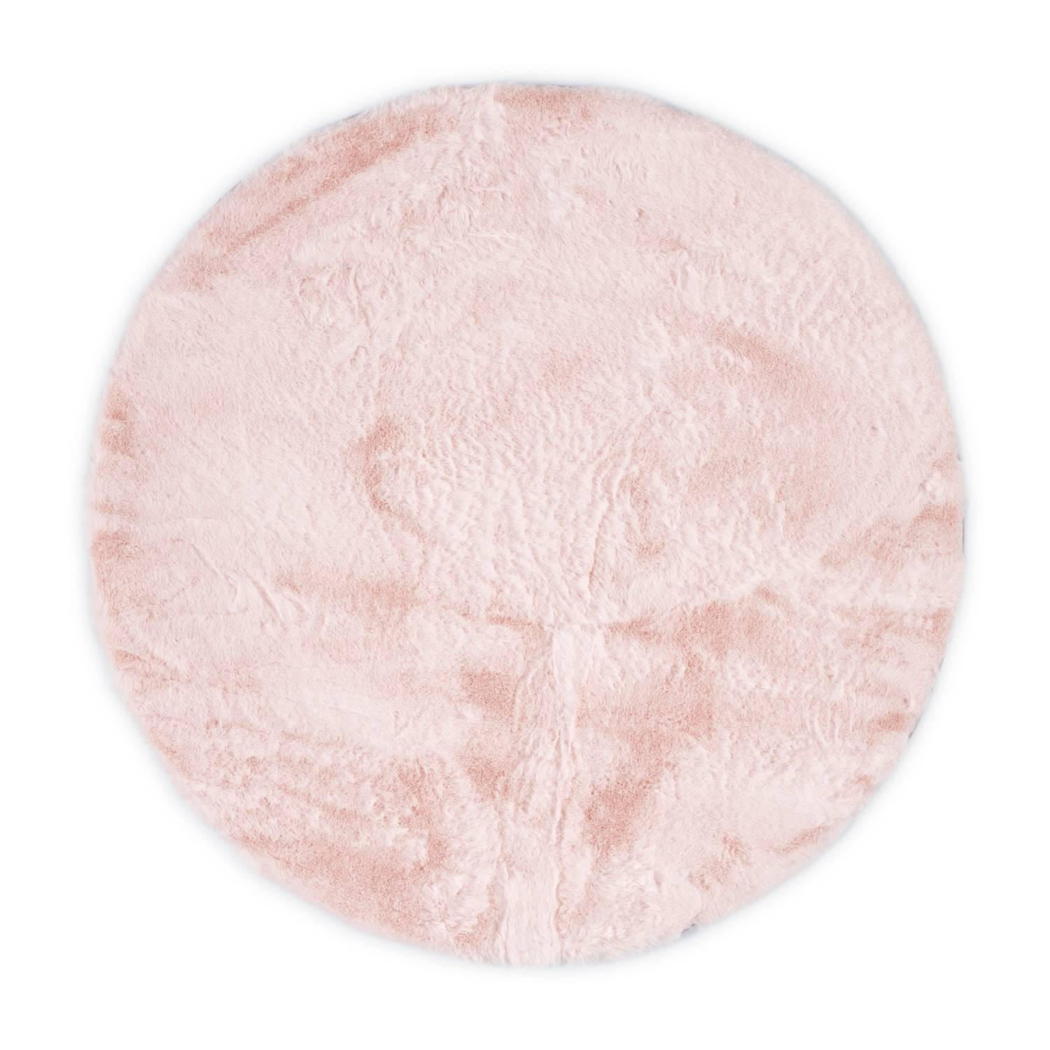 KUNSTFELLTEPPICH Chiara 90x90 cm - Rosa, Textil (90/90cm) - Gino Falcone